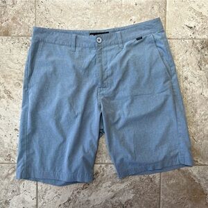 Travis Mathew ‘Beck’ 10” Golf Shorts in Blue Grey, size 34